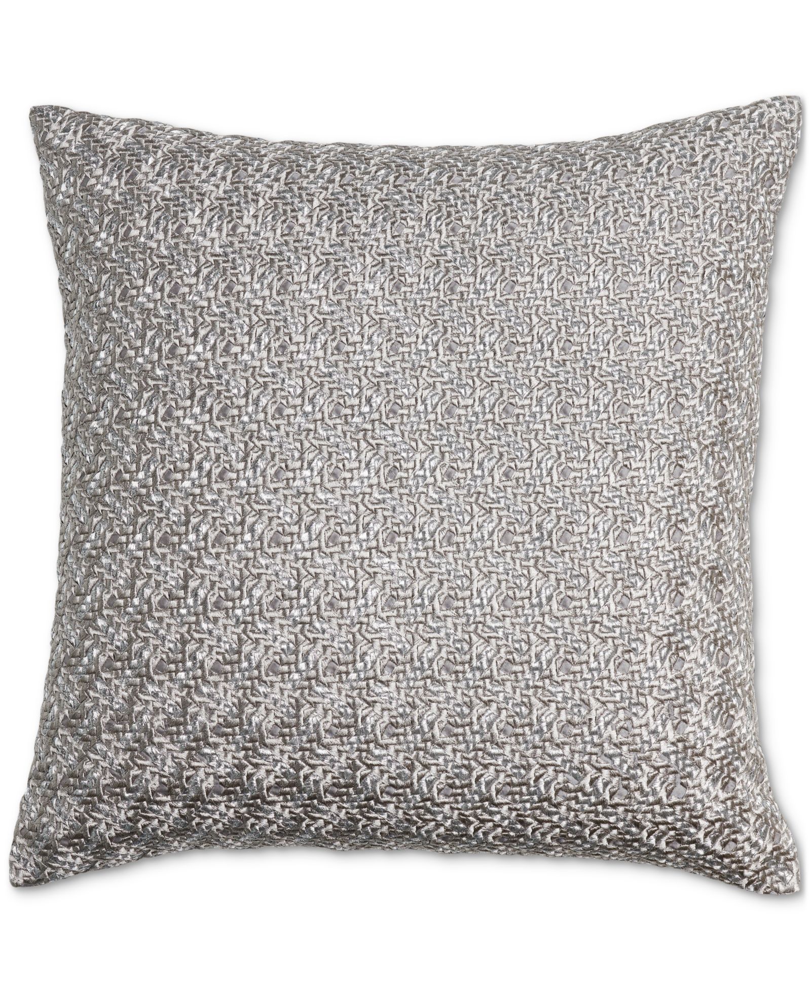 Hotel Collection Textured Embroidery Decorative Pillow, 20" x 20", Macy's Exclusive