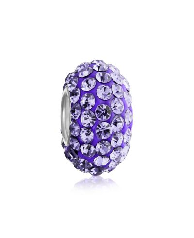 Браслет Bling Jewelry с кристаллами Pave и стержнем из Sterling Silver