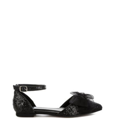 Сандалии Rag & Co Clarice Sheer Bow Detail Glitter Flat