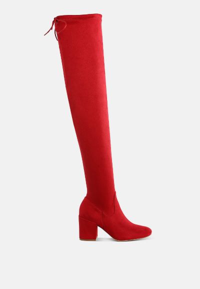 Женские сапоги London Rag Womens Liama Minimal Drawstring Detail Knee-High
