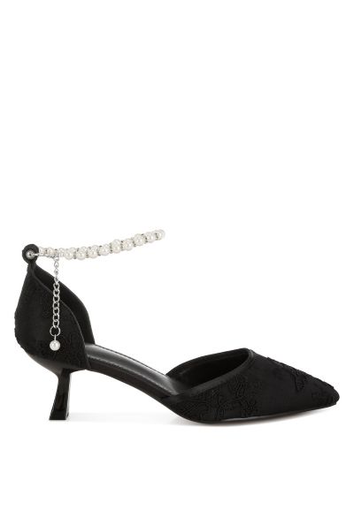 Женские сандалии Rag and Co Laika с ажурным каблуком kitten heel