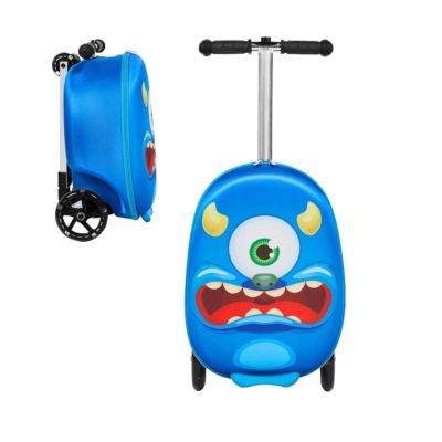 GoPowerBike GoVoyage 3-Wheel Kids Luggage Scooter with Light-Up Wheels