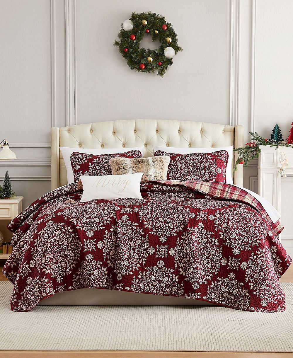 Праздничный комплект постельного белья Southshore Fine Linens Christmas Carol 5-Pc. Full/Queen