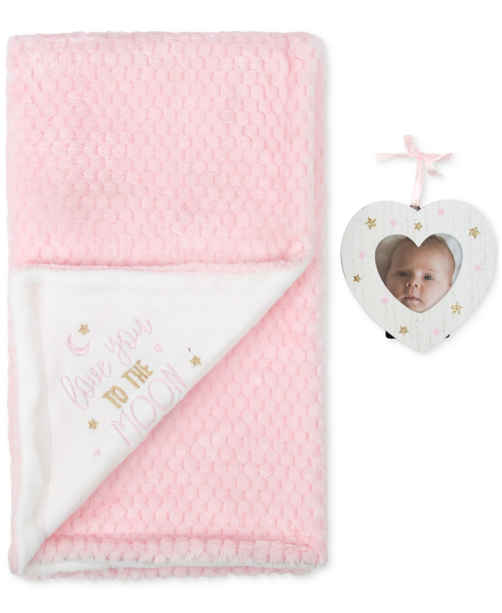 Набор Baby Essentials Love You to the Moon Blanket & Frame, 2 Piece Set