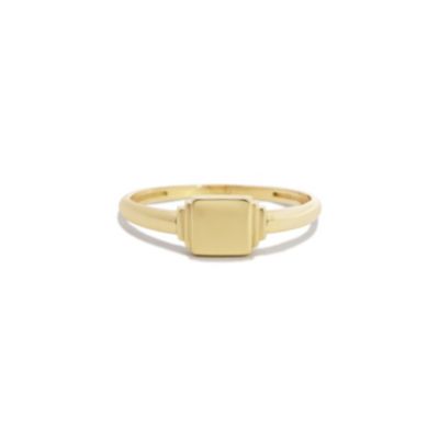 Кольцо-печатка The Lovery Square Signet 14K Gold