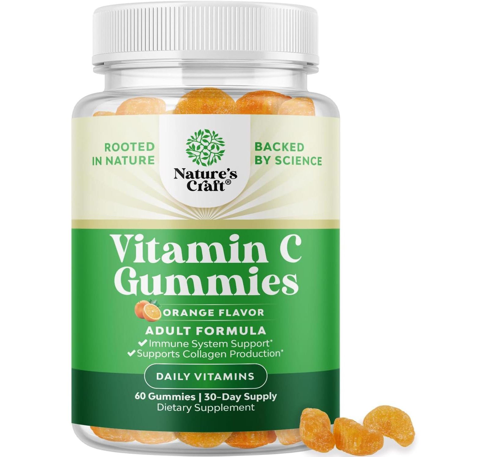 Nature's Craft Желейные витамины с витамином C для взрослых, 60ct