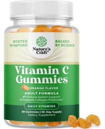 Nature's Craft Желейные витамины с витамином C для взрослых, 60ct