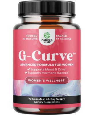 Nature's Craft G-Curve Advanced Formula для женщин, Horny Goat Weed с Maca и Tribడం Terrestris для энергии и настроения, 90 шт