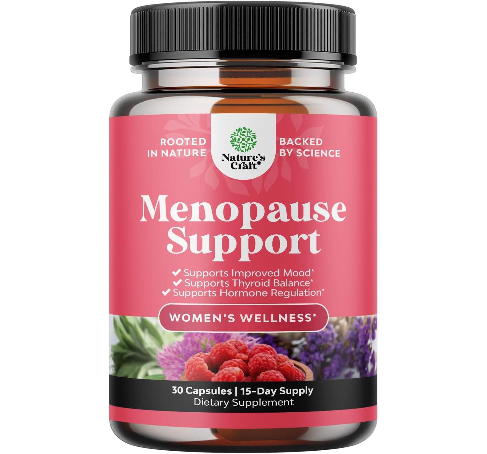 Nature's Craft Menopause Support Capsules, Hormone Balance для женщин при ночном потоотделении, Nature's Craft, 30ct