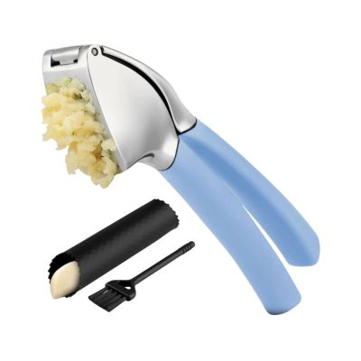 Пресс для чеснока Zulay Kitchen Comfort Grip с очистителем и щеткой
