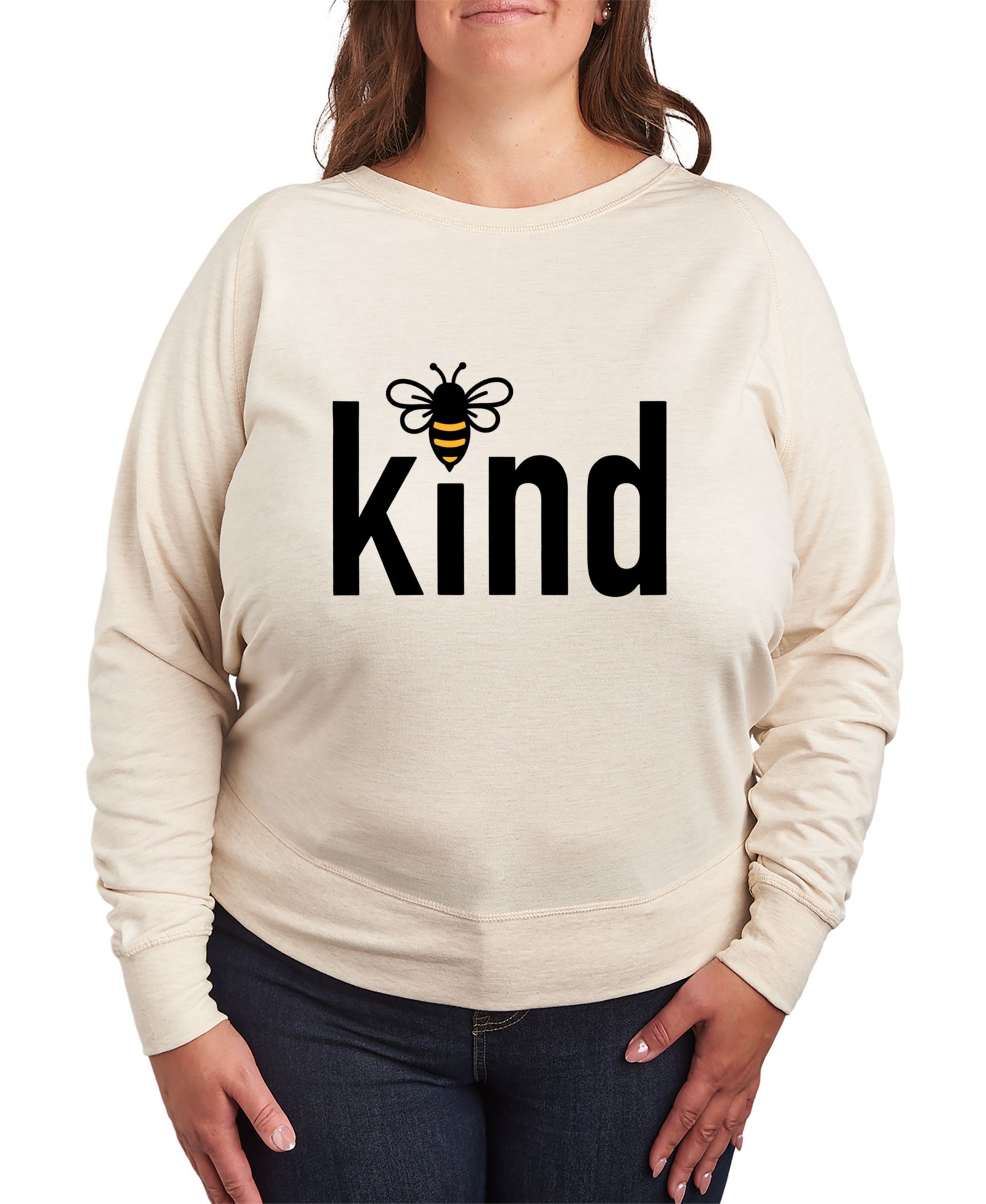 Женский пуловер Hybrid Apparel Plus Size Trendy Bee Kind Graphic