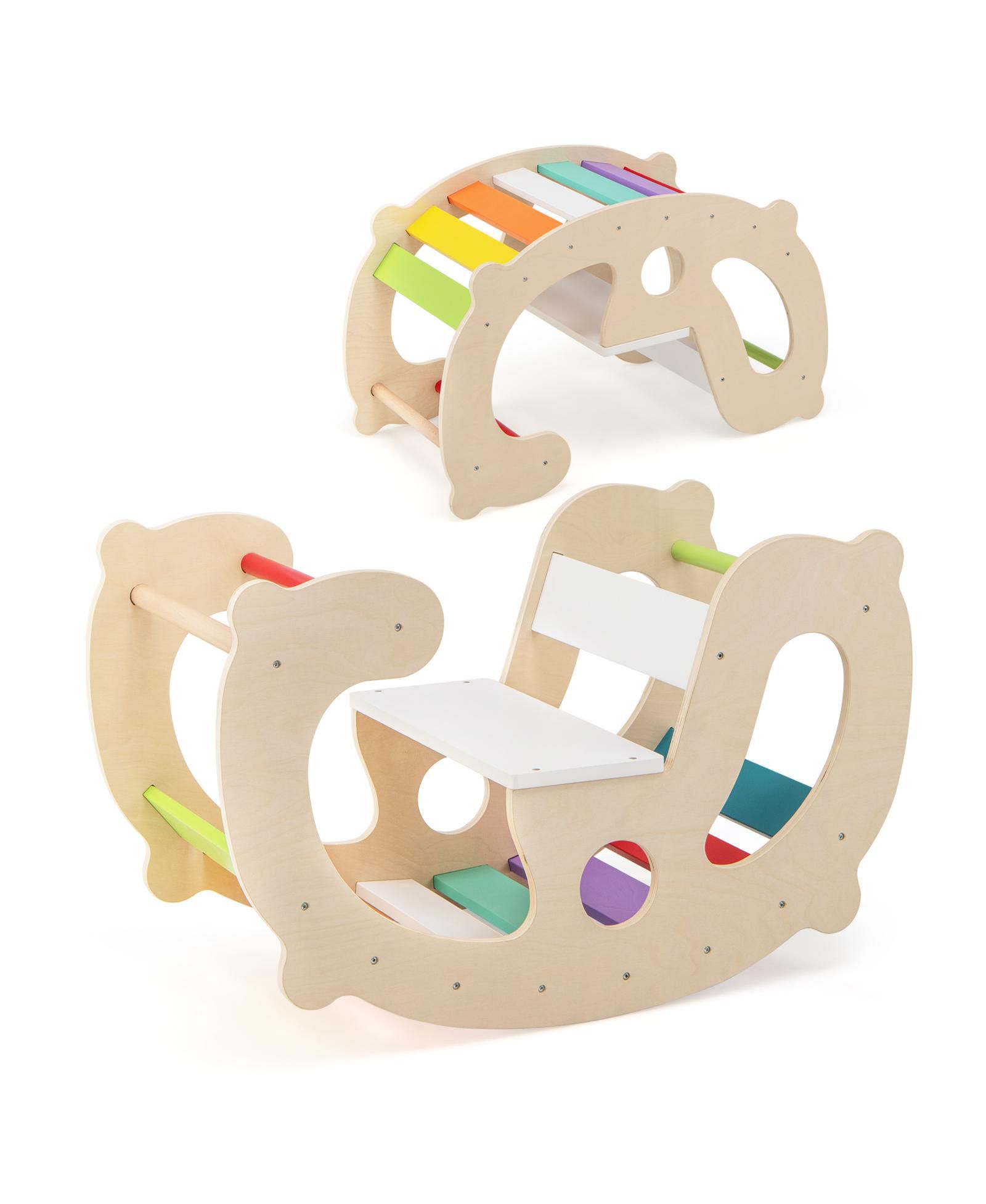 Детская качалка-арка GOUUN 2-in-1 Montessori Climbing Toys