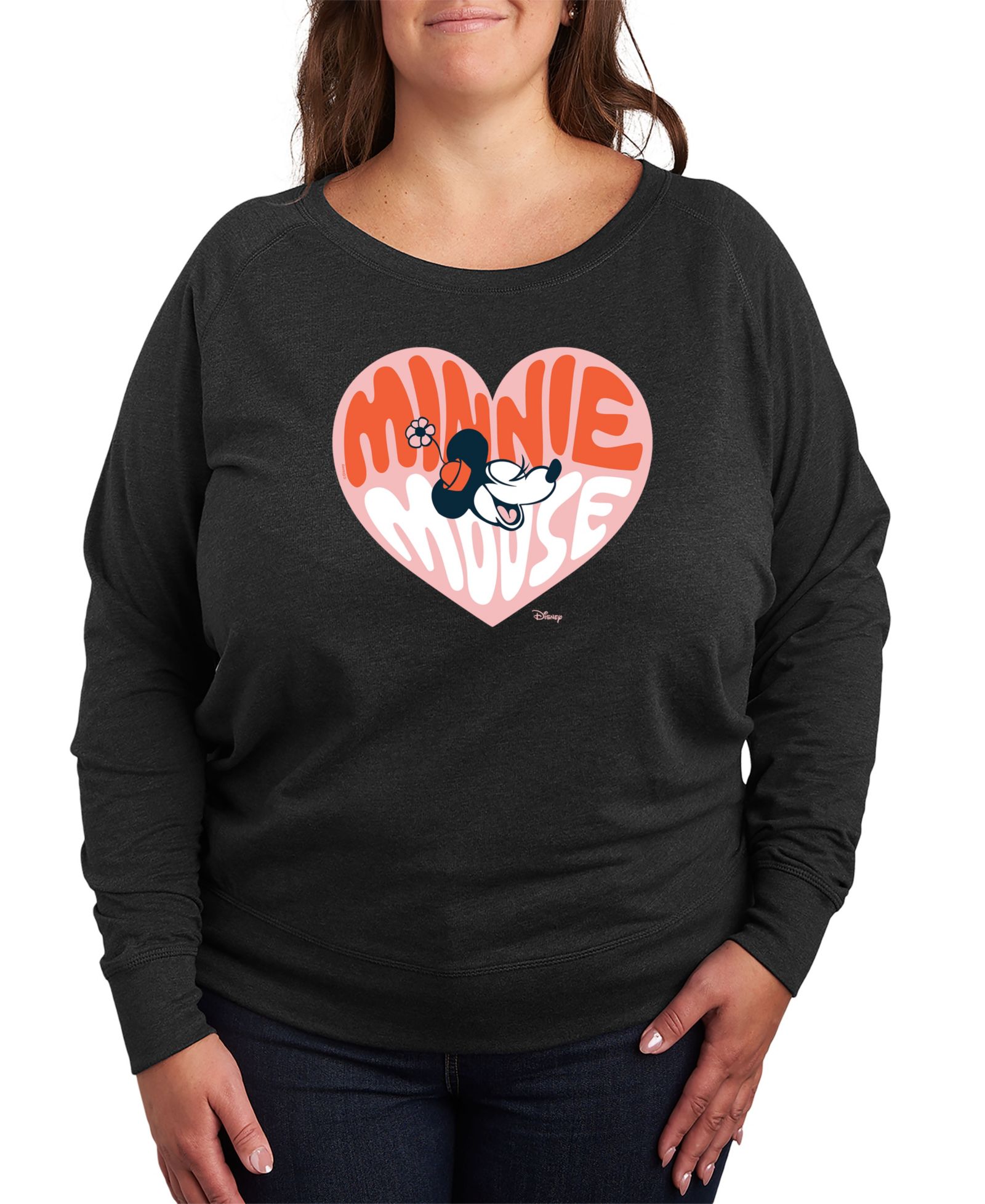 Футболка Hybrid Apparel Plus Size Disney Minnie Mouse Heart Graphic Pullover