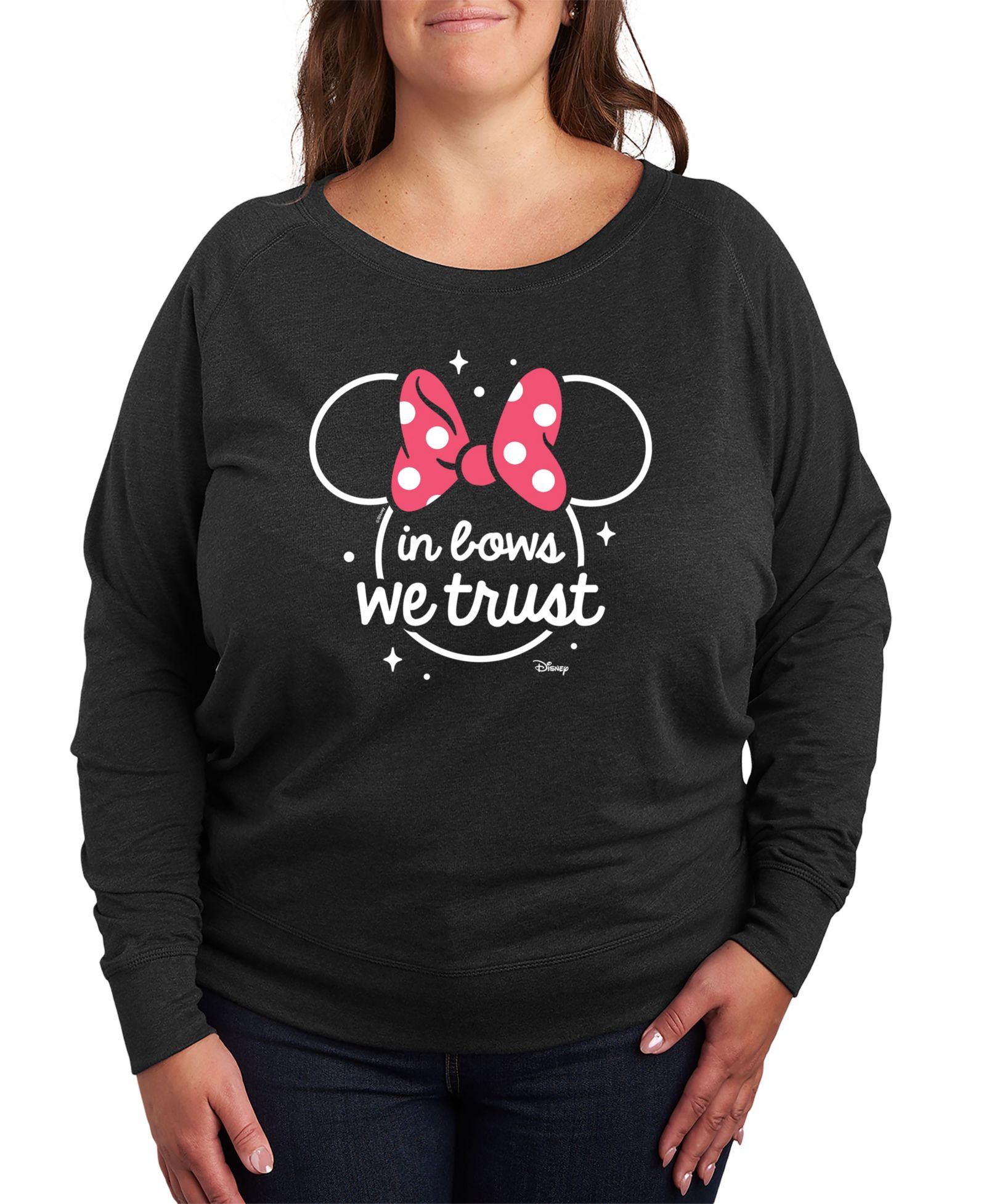 Футболка Hybrid Apparel Plus Size Disney Minnie Mouse in Bows We Trust Graphic Pullover