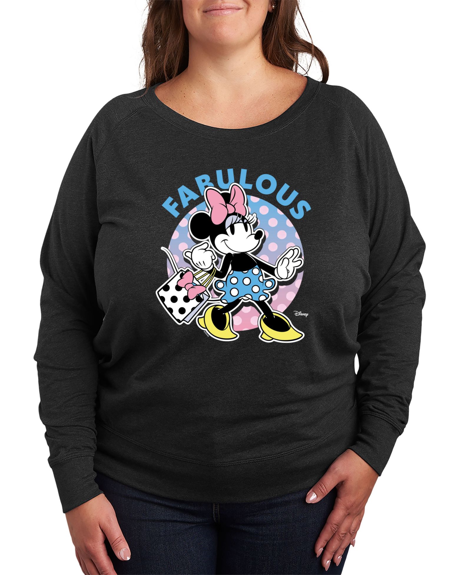 Hybrid Apparel Plus Size футболка-пуловер Disney Minnie Mouse Fabulous Graphic