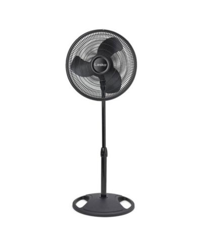 Напольный вентилятор Lasko 16", 3 скорости, регулируемый наклон, колебательный, черный