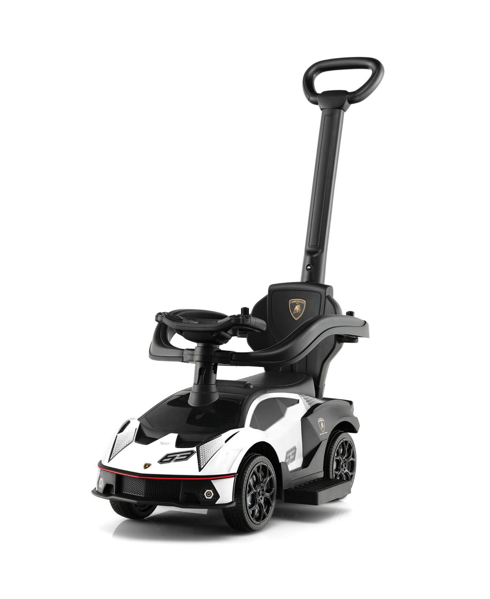 Gymax 3-in-1 Lamborghini Ride on Push Car Stroller Sliding Car со звуком