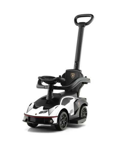 Gymax 3-in-1 Lamborghini Ride on Push Car Stroller Sliding Car со звуком