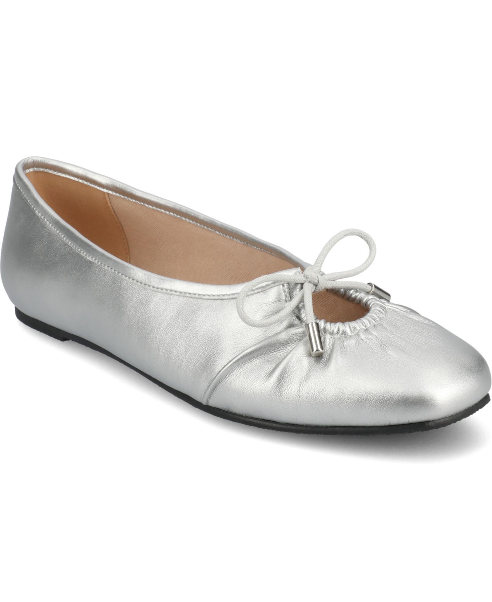 Journee Collection Женский Callee Rouched Tie Ballet Flats