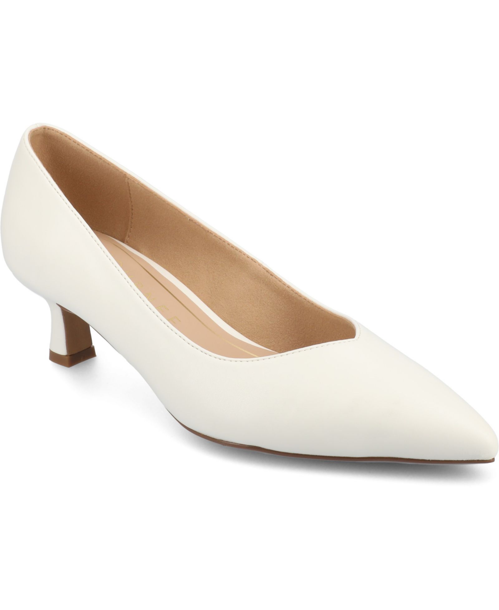 Женские туфли-лодочки Journee Collection Pammie Pointed Toe Kitten Heel Pumps