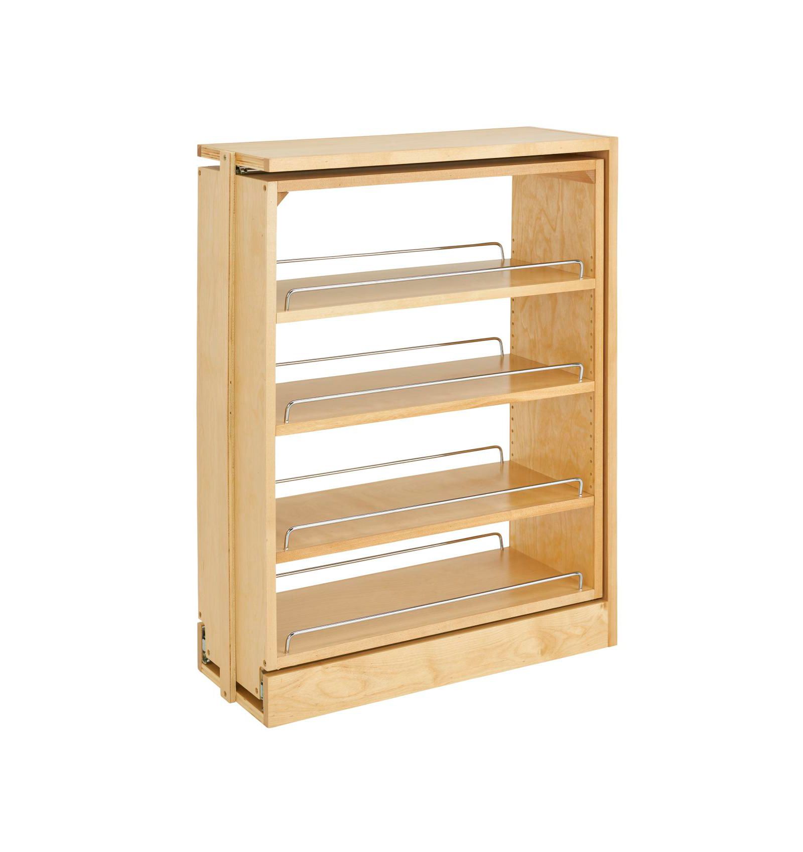 Rev-A-Shelf 9" Pullout Kitchen Cabinet Filler Organizer Spice Rack, 432-BF-9C
