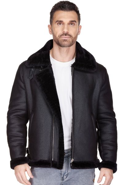 Мужская бомбер-куртка Braveman Men's Faux Shearling