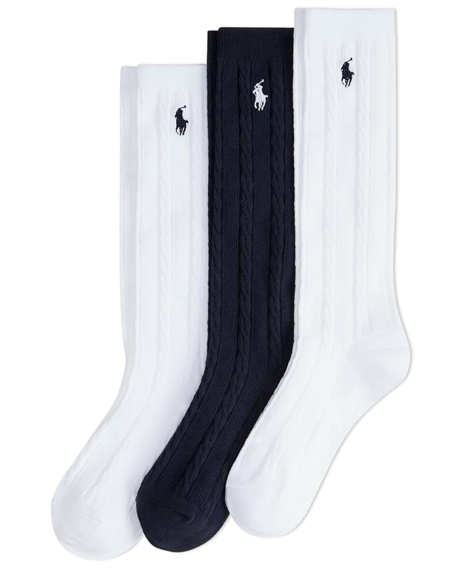 Детские носки Polo Ralph Lauren с узором в рубчик, 3 шт.