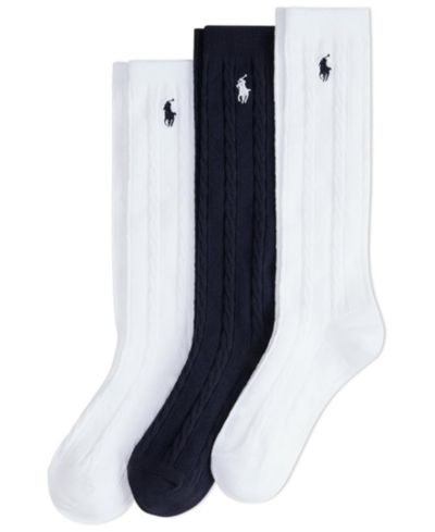 Детские носки Polo Ralph Lauren с узором в рубчик, 3 шт.