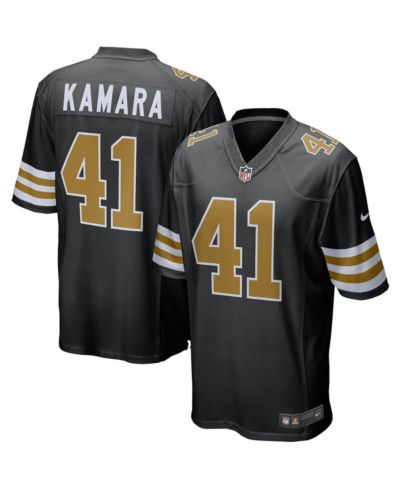Nike Мужская игровая джерси Alvin Kamara New Orleans Saints, черная