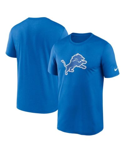 Мужская футболка Nike Blue Detroit Lions Legend Logo Performance