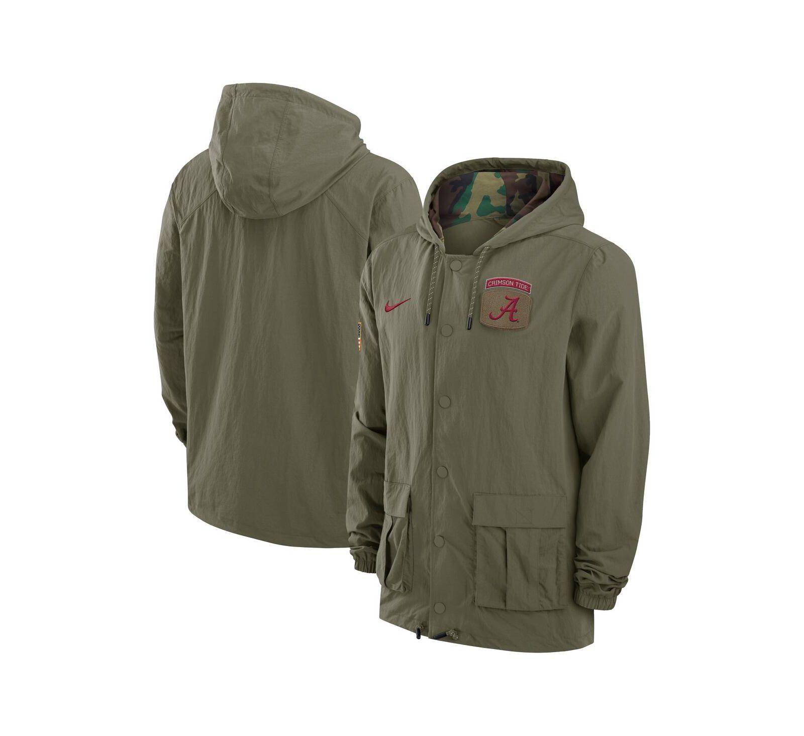 Худи Nike Men's Olive Alabama Crimson Tide 2024 Military Appreciation