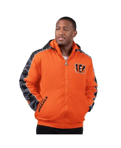 Starter Мужская куртка Full-Zip, оранжевая, Cincinnati Bengals