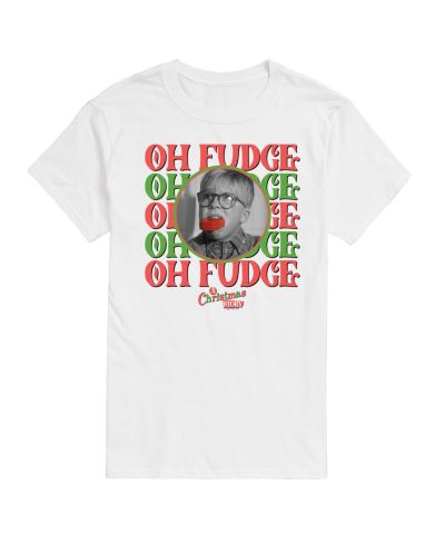 AIRWAVES Men's A Christmas Story Oh Fudge Short Sleeve Tee