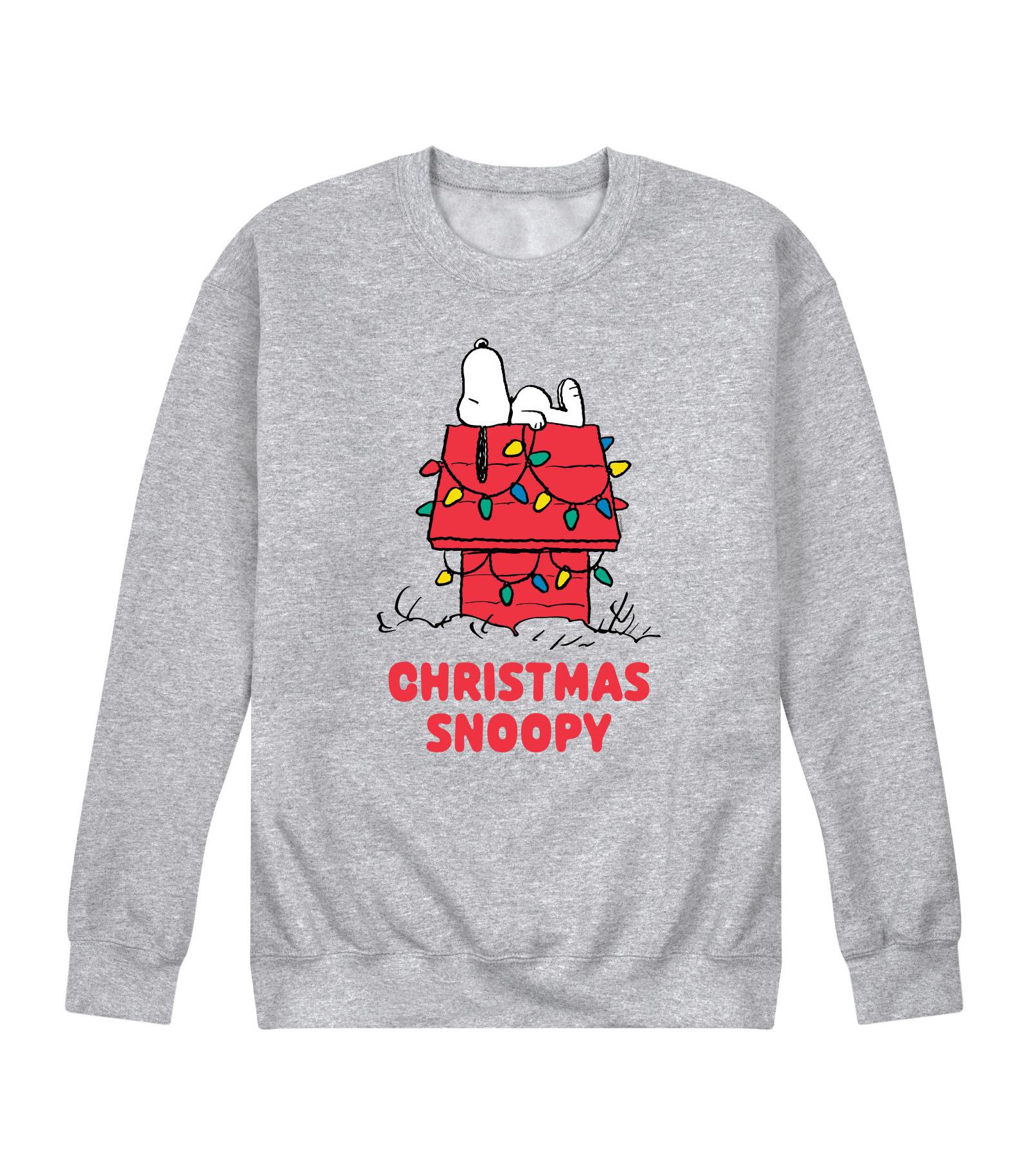AIRWAVES Мужской флисовый лонгслив Peanuts Christmas Snoopy