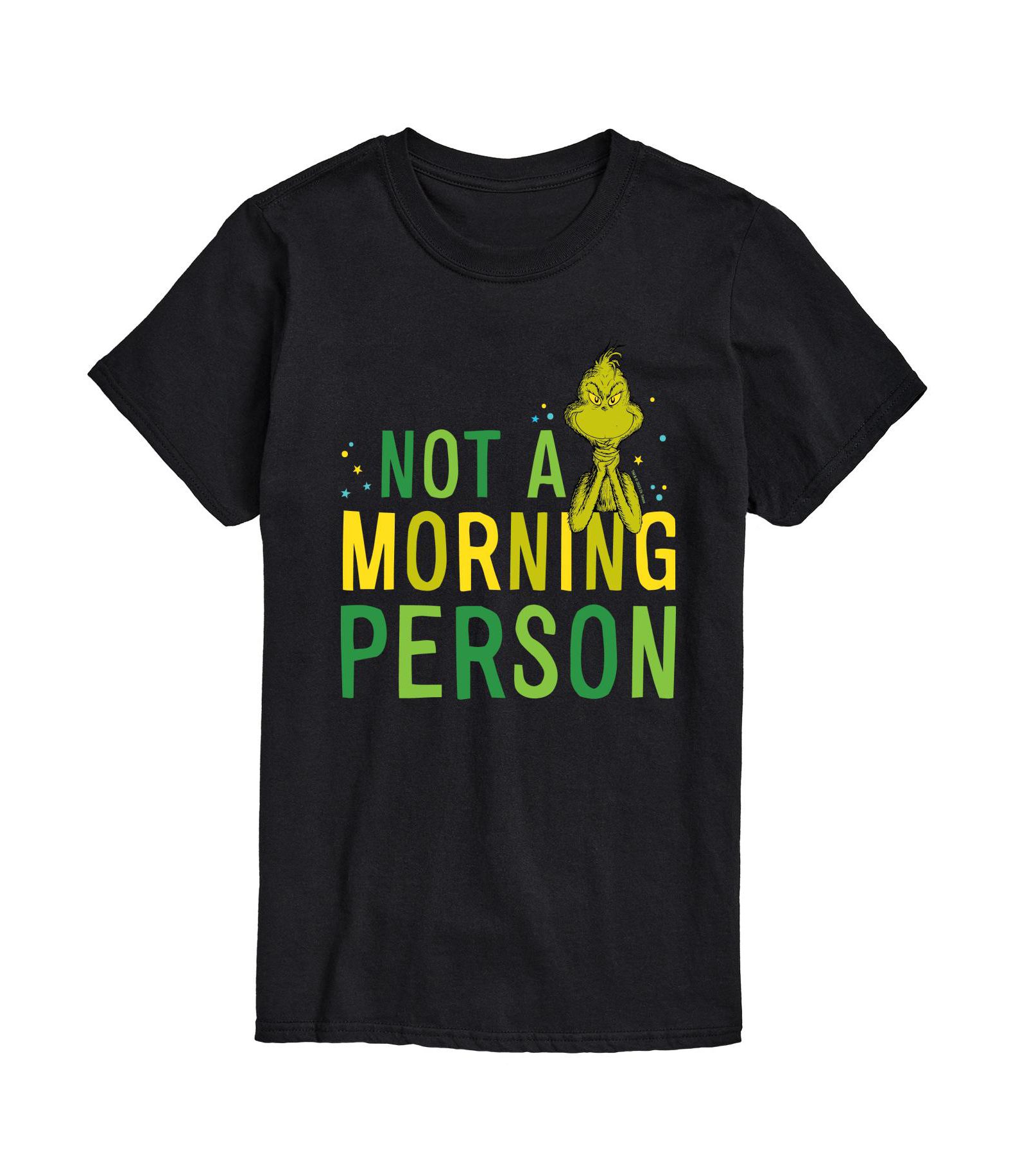 Мужская футболка AIRWAVES The Grinch Not A Morning Person Short Sleeve Tee