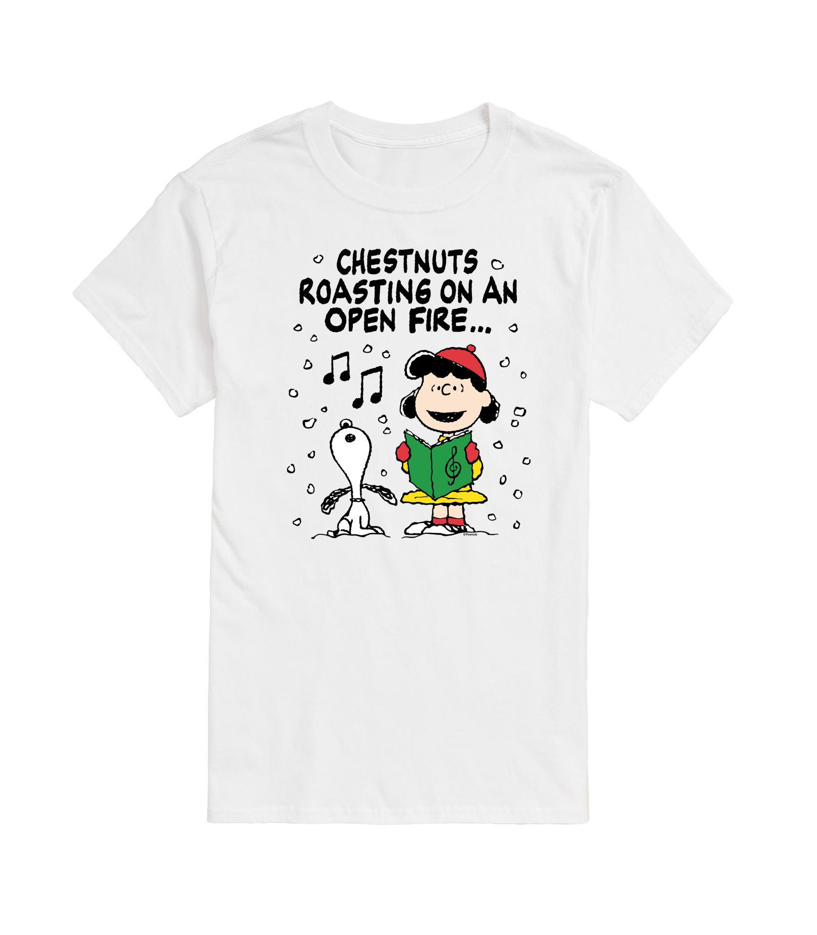 AIRWAVES Men's Peanuts Chesnuts Roasting Short Sleeve Tee