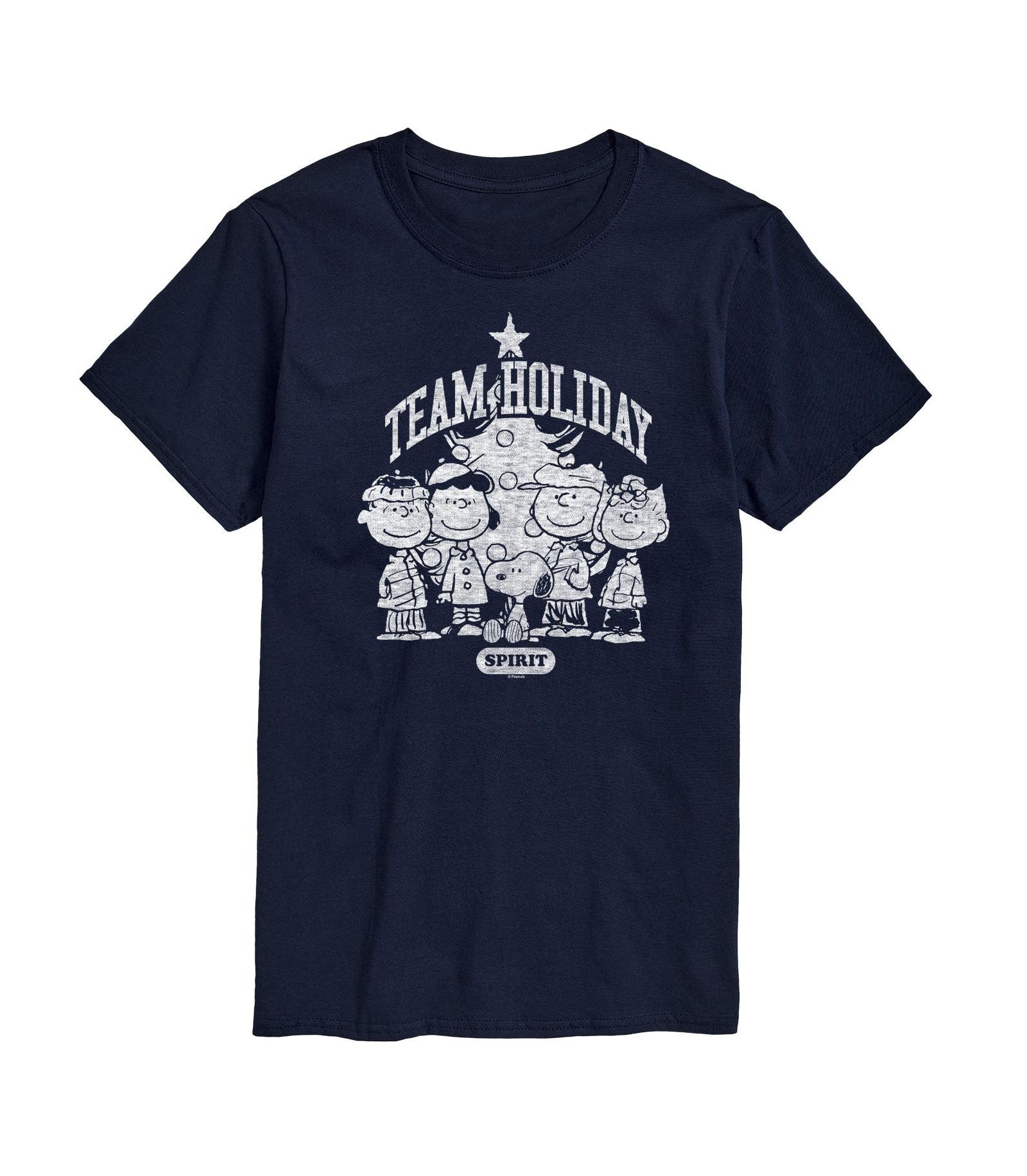 AIRWAVES Men's Peanuts Team Holiday Short Sleeve Tee