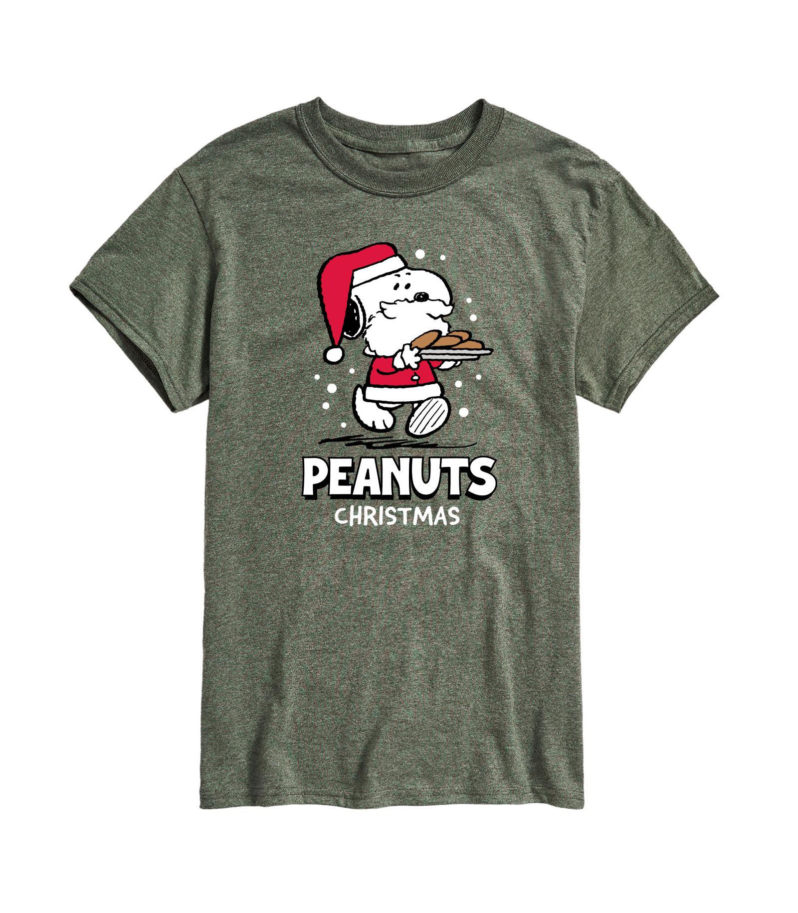 Футболка AIRWAVES Men's Peanuts Snoopy Santa Short Sleeve Tee