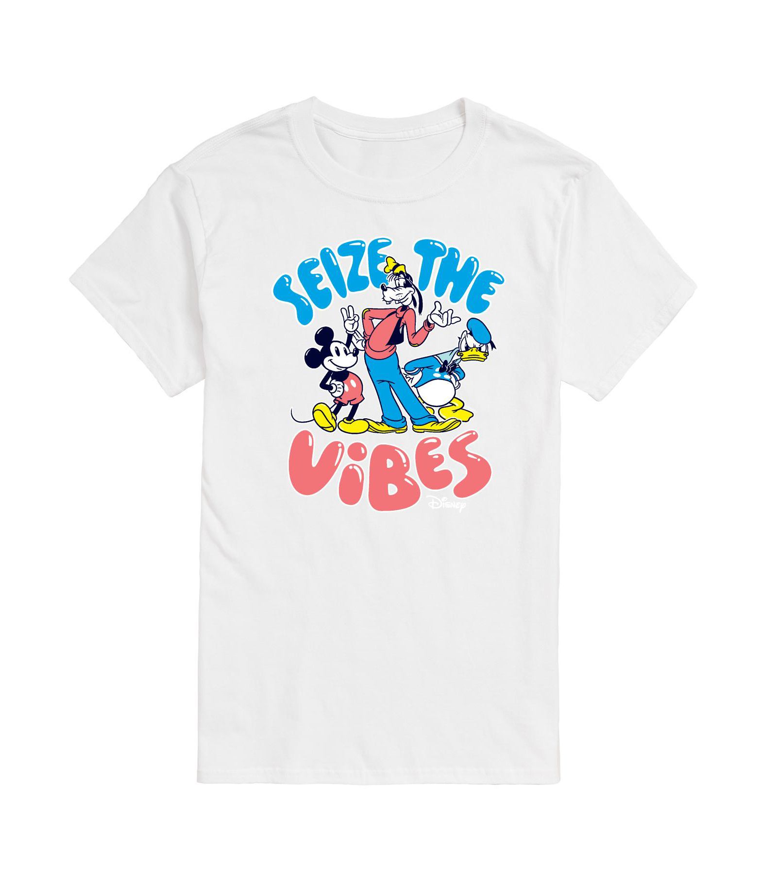 AIRWAVES Men's Disney Seize The Vibes Short Sleeve Tee