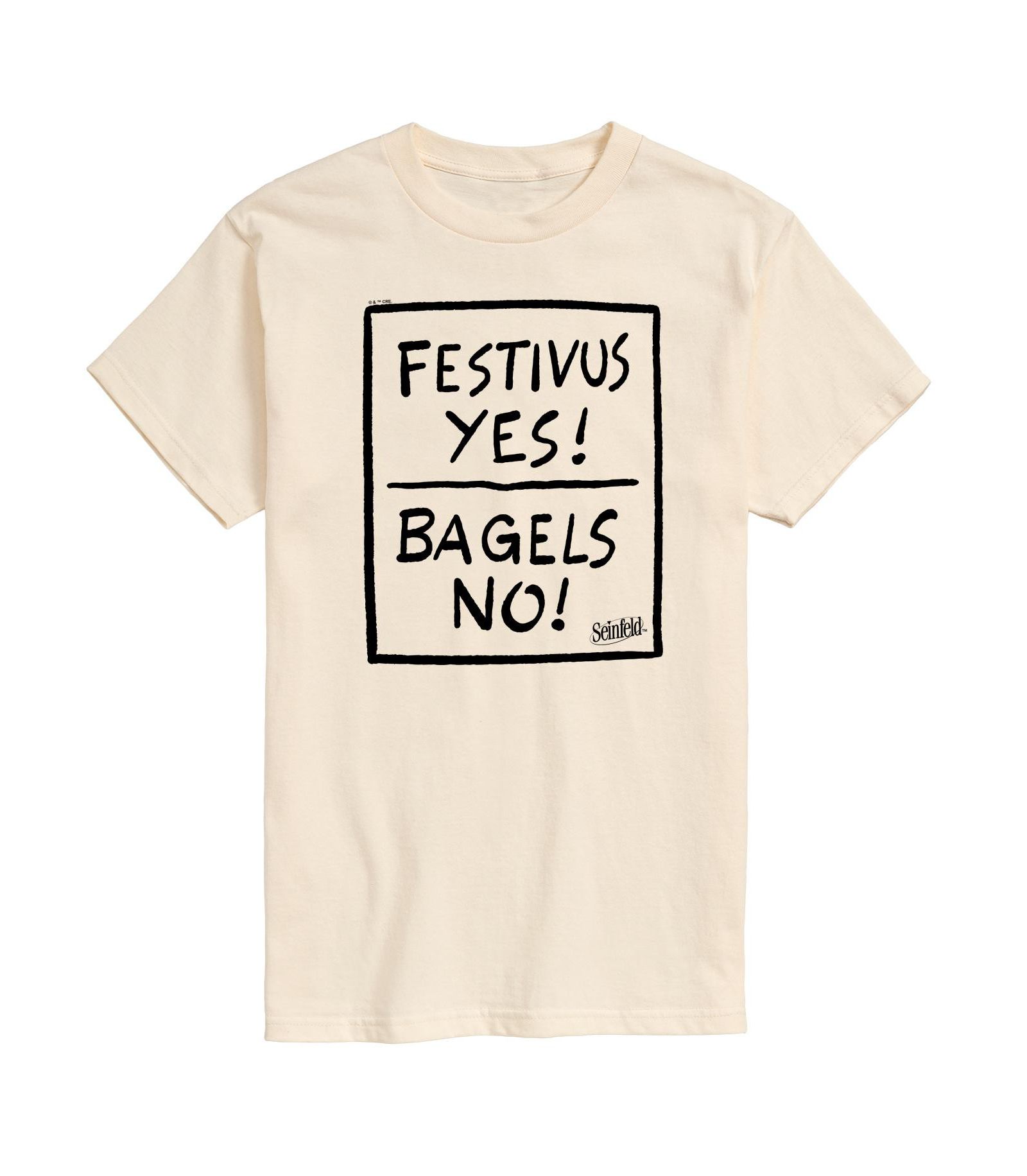 AIRWAVES Men's Seinfeld Festivus Yes Short Sleeve Tee
