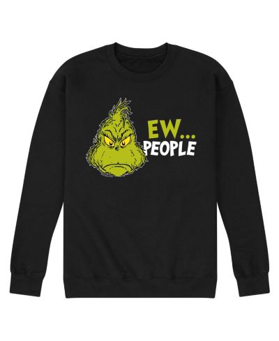 AIRWAVES Men's The Grinch Ew People Long Sleeve Fleece