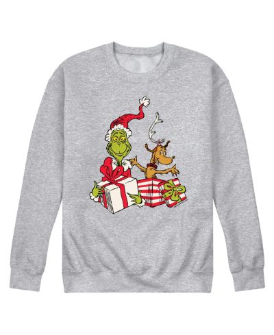 AIRWAVES Men's The Grinch Presents Long Sleeve Fleece