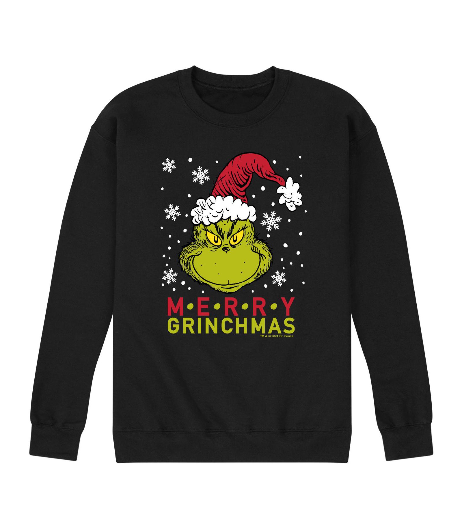 Мужская флисовая кофта AIRWAVES The Grinch Merry The Grinchmas с длинным рукавом