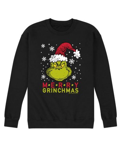 Мужская флисовая кофта AIRWAVES The Grinch Merry The Grinchmas с длинным рукавом