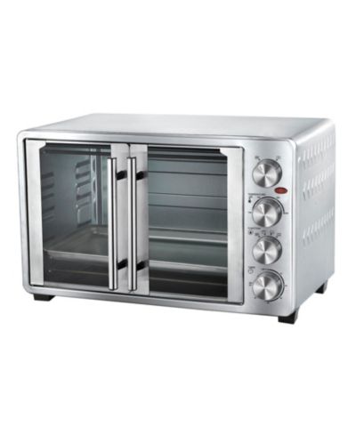 MegaChef 45 Quart Electric French Door Rotisserie Convection Counter Top Oven