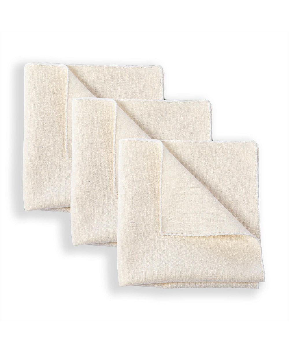 NIGHT Raw Silk Skincare Washcloths, Exfoliating, Multi-Pack
