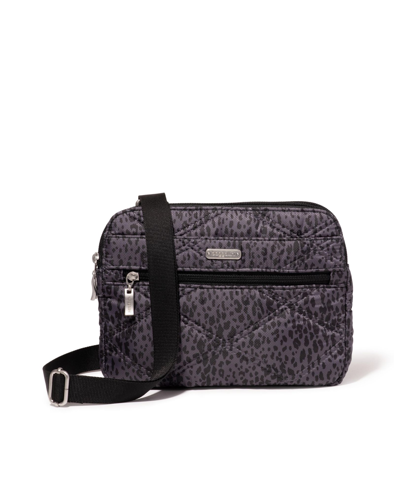 Сумка через плечо Baggalini Quilted Double Zip Anytime Crossbody