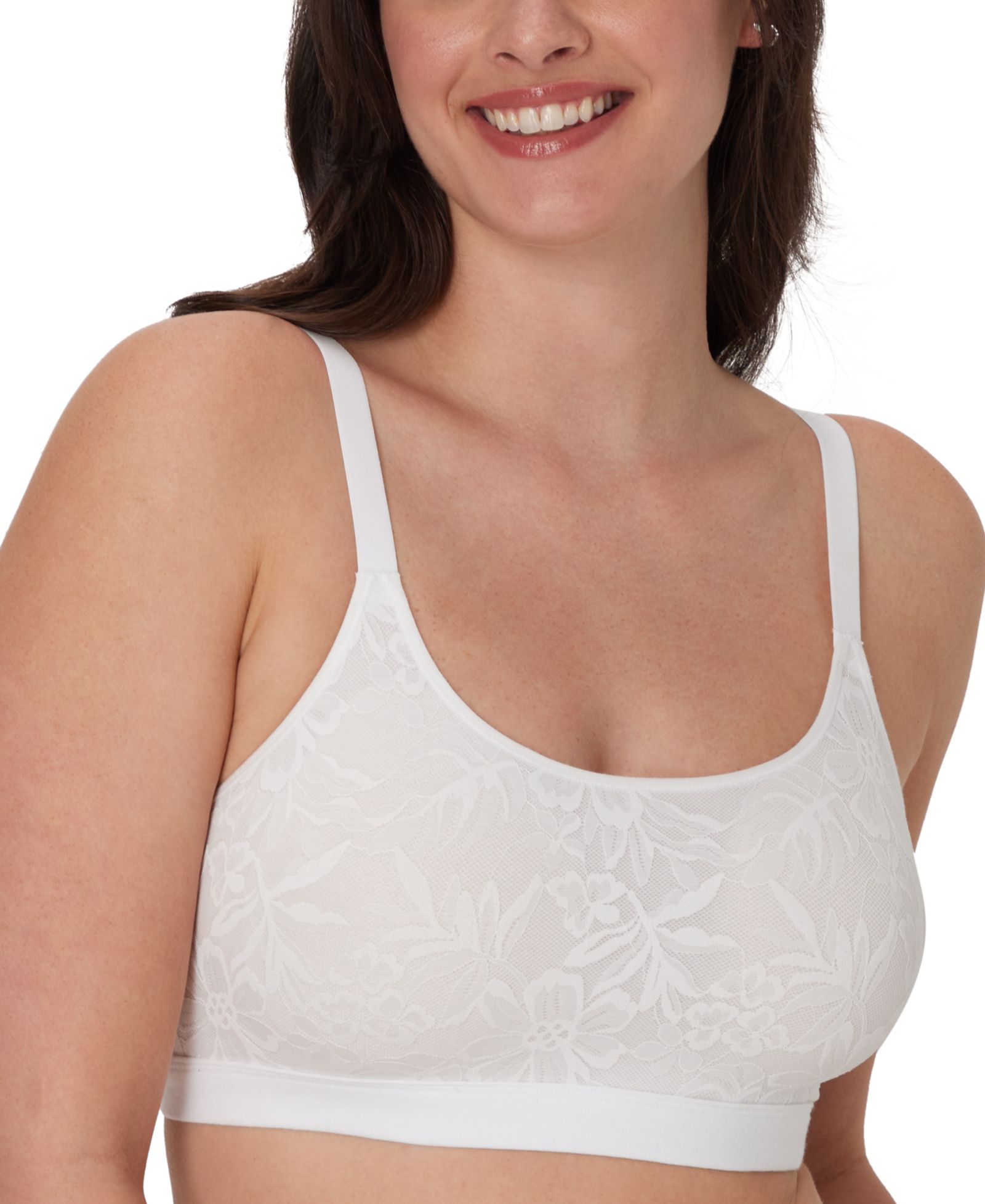 Bali Women's Breathe Lace-Overlay Bralette DFCMBR