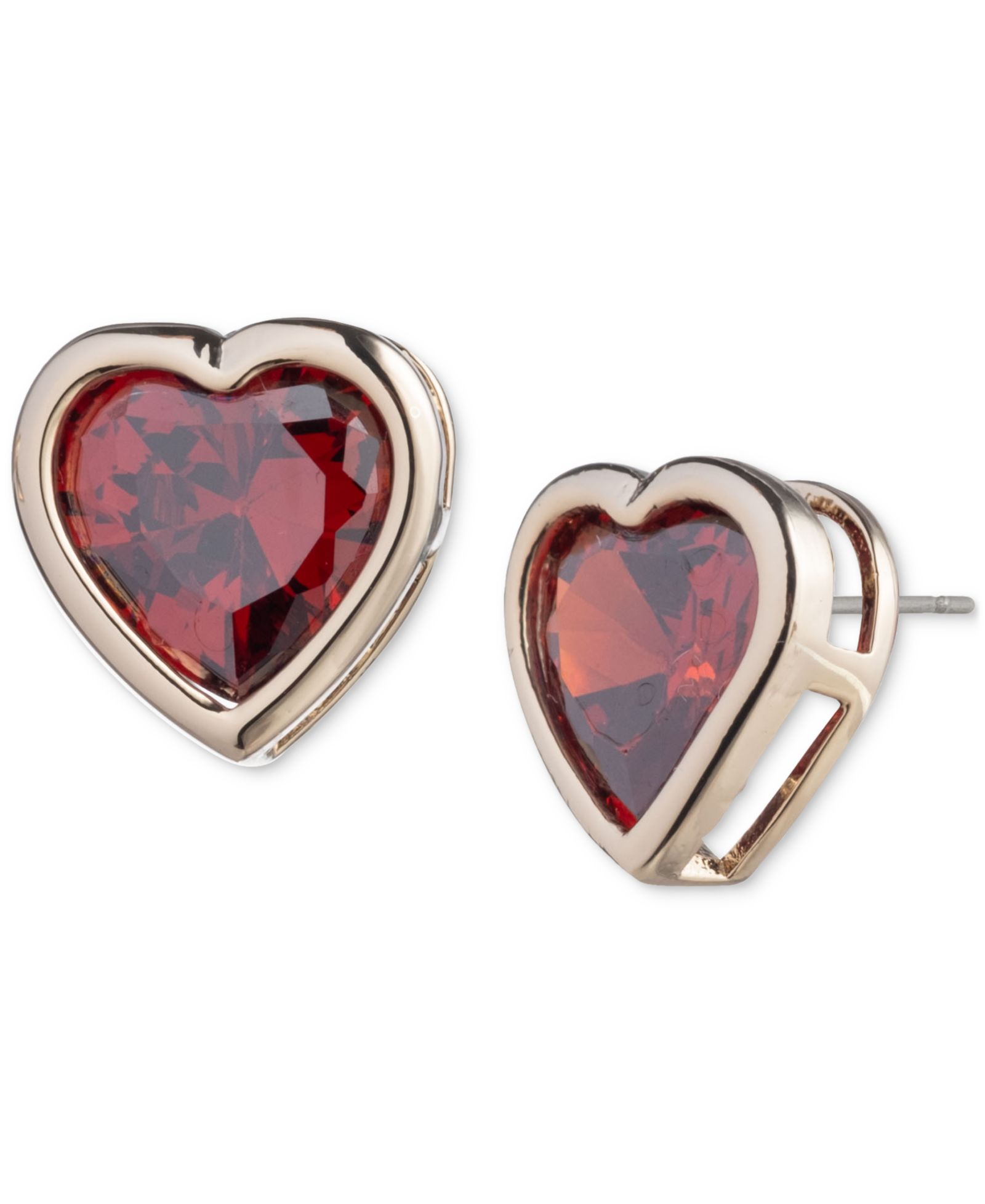 Серьги Givenchy с красным кубическим цирконием