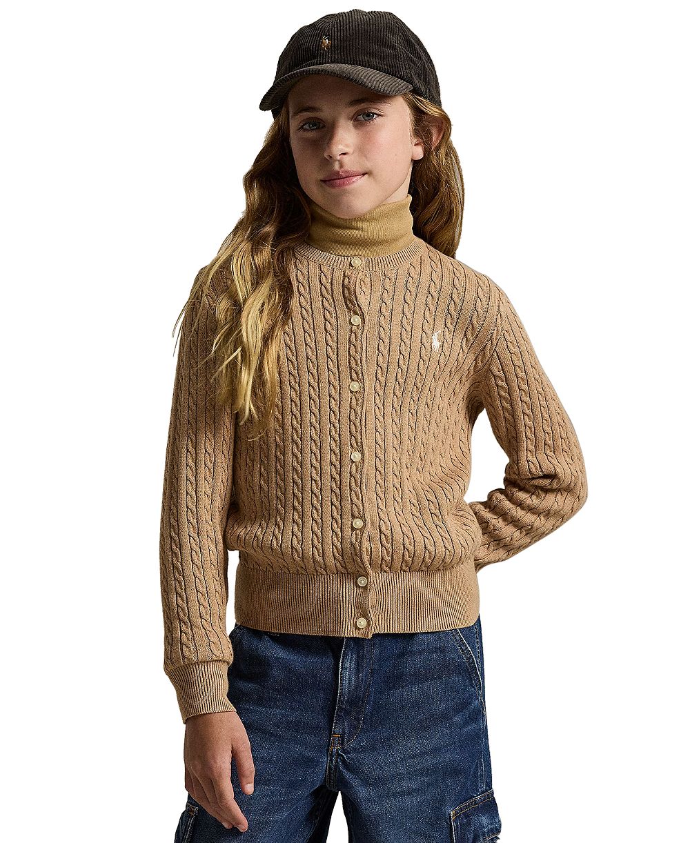 Детский кардиган Polo Ralph Lauren Girls' 7-16 Mini-Cable
